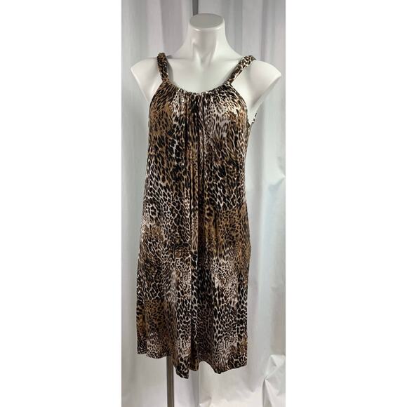 50% OFF Spence Dress Mixed Animal Print Cheetah Leopard - Picture 1 of 6